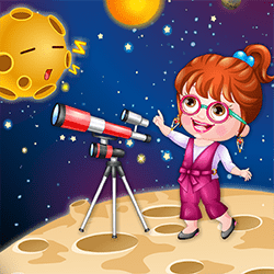 Baby Hazel As Astronomer Dressup