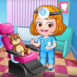 Baby Hazel As Dentist Dressup