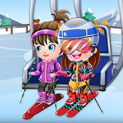 Baby Hazel Skier Dressup