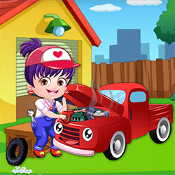 Baby Hazel As Mechanic Dressup